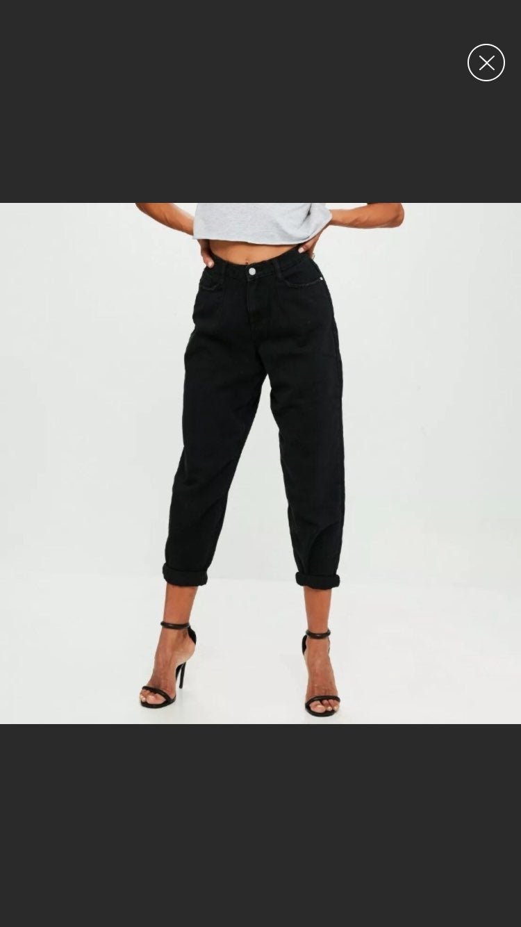 Women’s NEW Black Denim Boyfriend Jeans