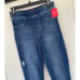 NWT, SPANX, Distressed Denim Legging Skinny Released Hem Ankle Jeans, Blue