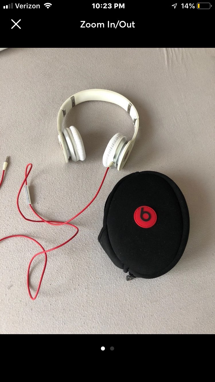 White beats with case