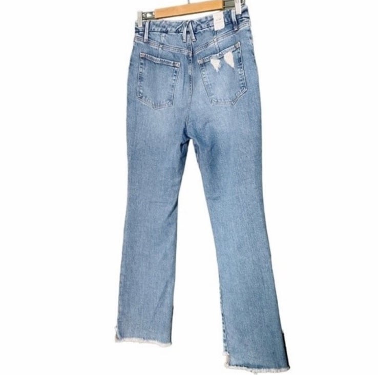 NWT Good American Good Icon High Waist Step Hem Bootcut Jeans Womens Size 29