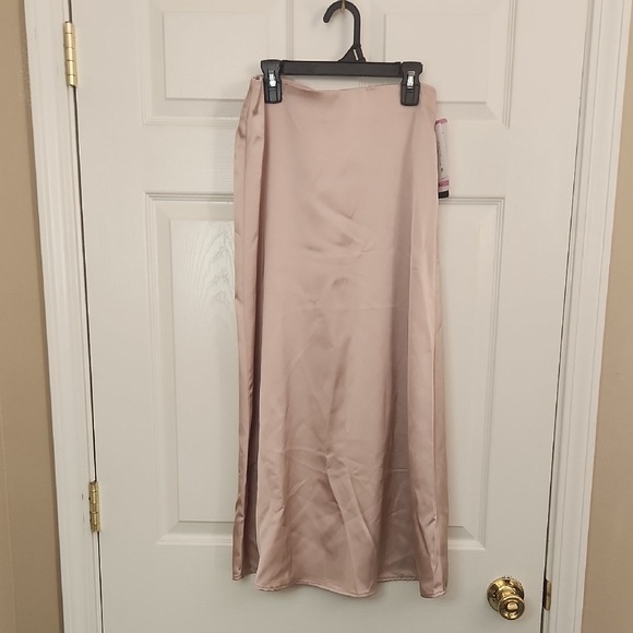French Connection Pink A-Line Maxi Skirt Resort Wear