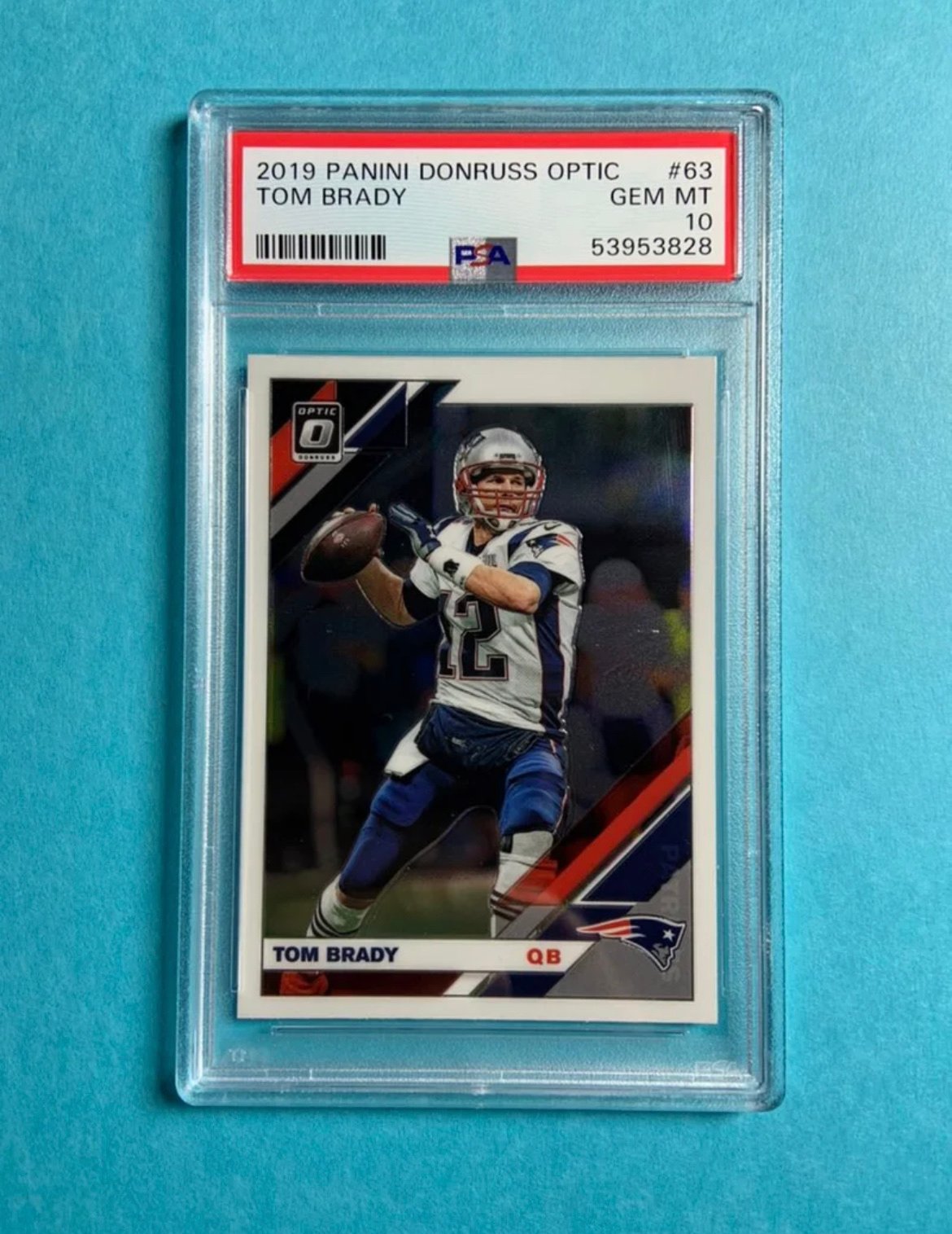 2019 Panini Optic Tom Brady Psa 10 Gem Mint New England Patriots