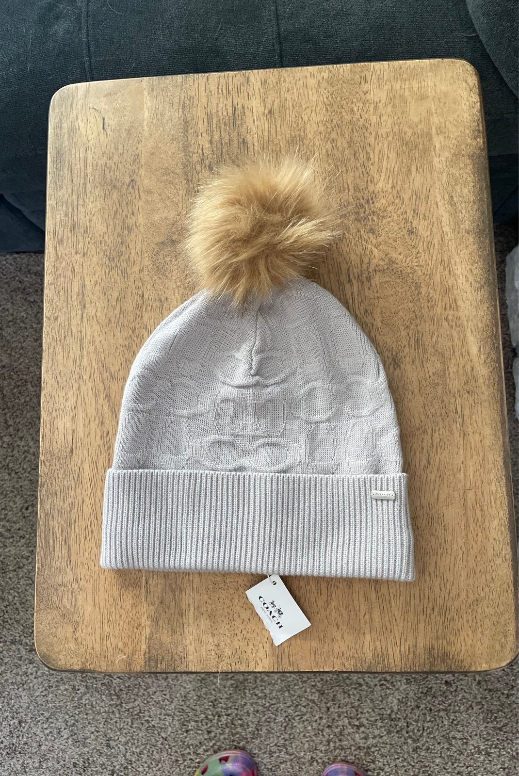 Embossed signature coach hat