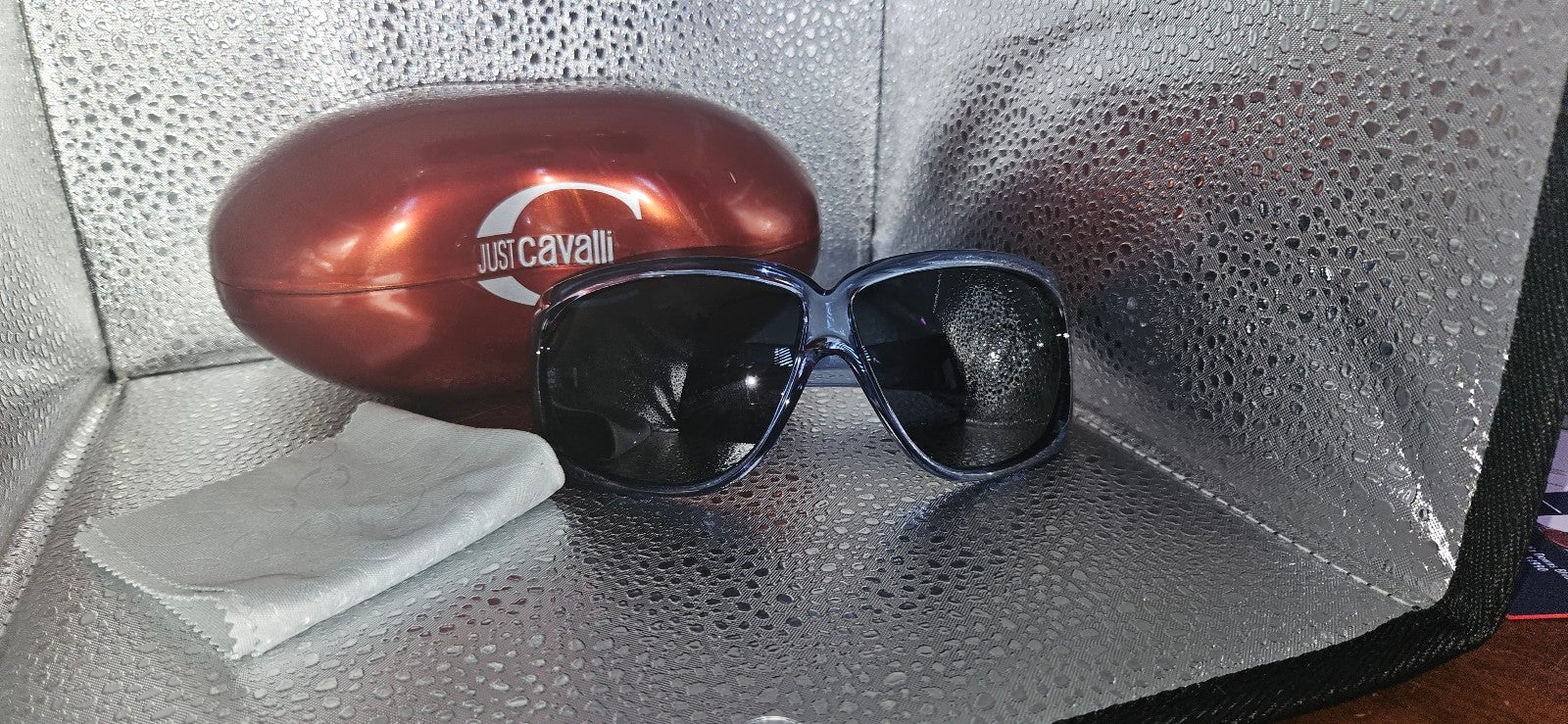 ROBERTO CAVALLI SUNGLASSES CLITO 230S K22 Made in Italy CE Oversized Dark Blue