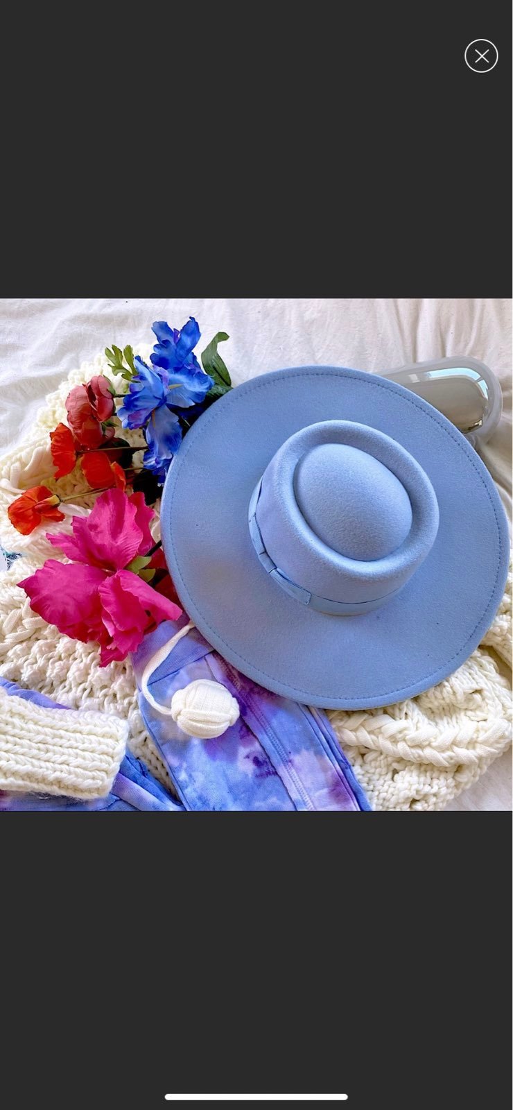 NEW 'Blue Skies' Boater Hat
