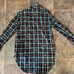 Burberry Checks All Over Logo Button Up Collar Shirt- Black, Women’s Size 8