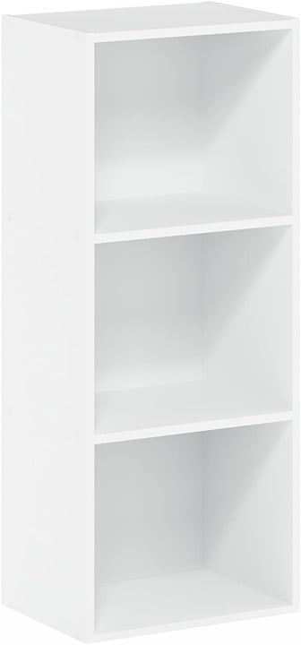 Luder Bookcase 3-Tier, White