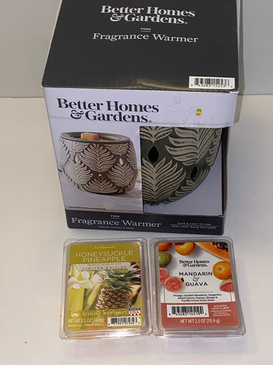 Better Homes & Gardens Fragrance Warmers & Wax Cubes Bundle