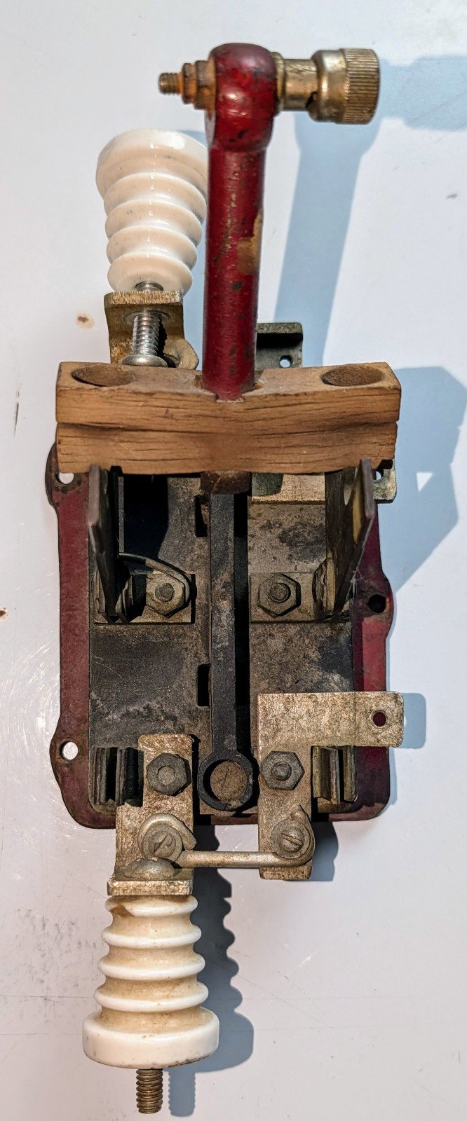 Vintage industrial SPST knife switch gothic steampunk original piece!