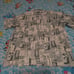 VTG RJC Hawaiian SS Shirt Made in USA Size XL Okra Green Cream Ukulele Tiki Surf
