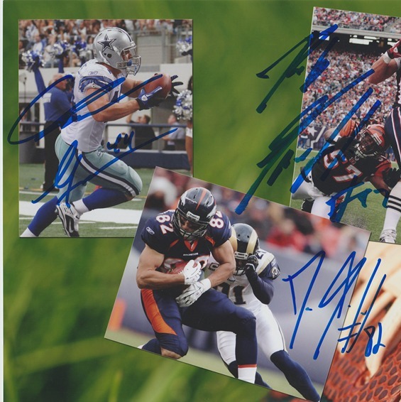 ROB GRONKOWSKI ,DAN & ROB 3 BROTHERS AUTOGRAPHED 8X10 PHOTO PATRIOTS