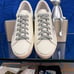 Size 5.5 -Authentic Super-Star White and Gold Leather Golden Goose Sneakers