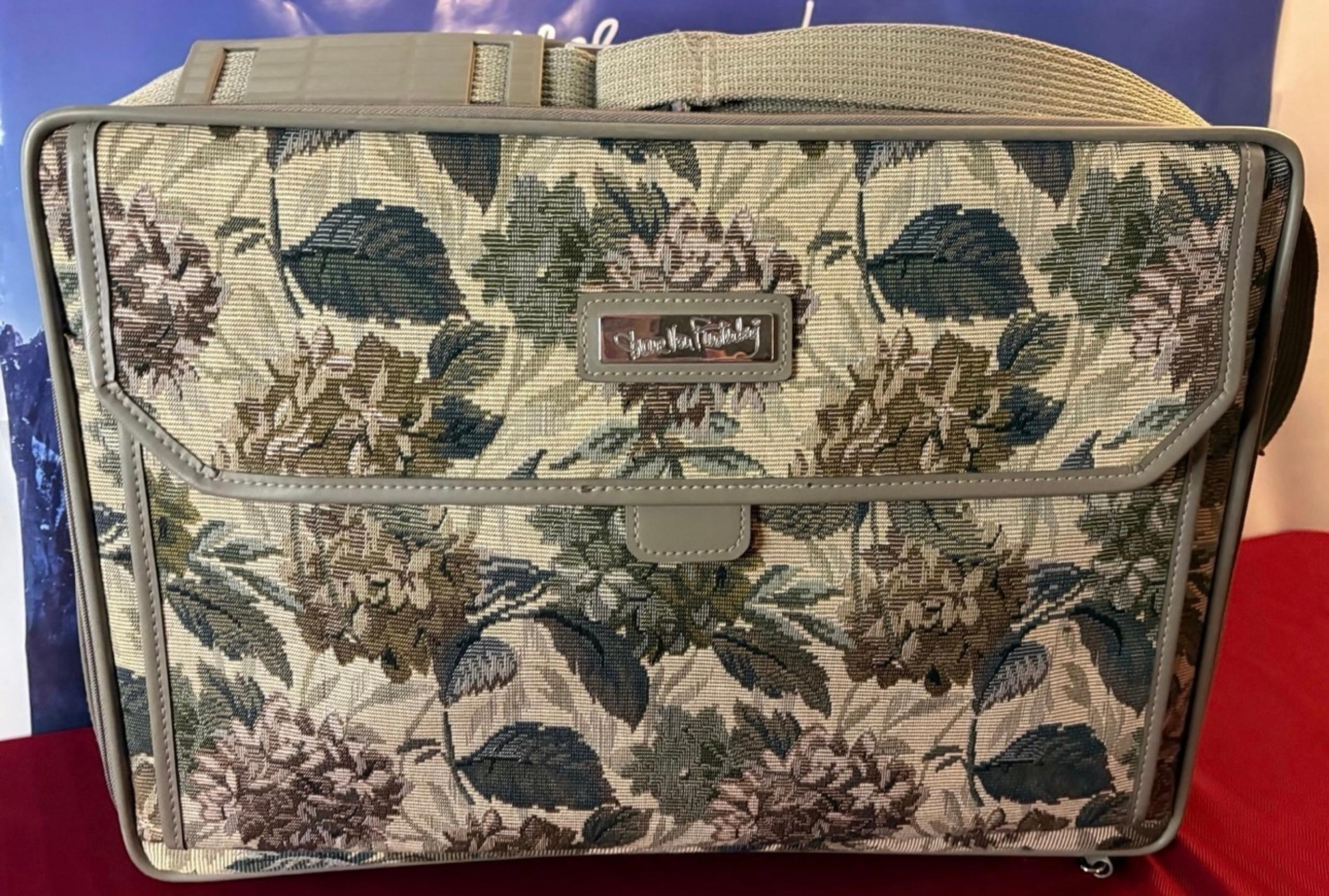 Vintage Floral Tapestry Suitcase - Diane von Furstenberg