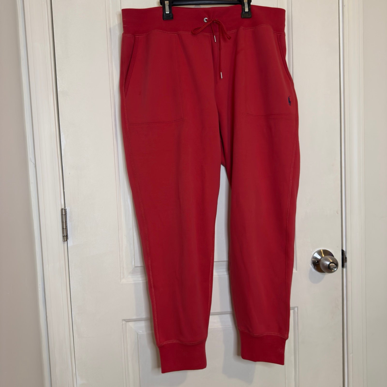 Polo Ralph Lauren Double Knit Preppy Pony Logo Jogger Pants XL
