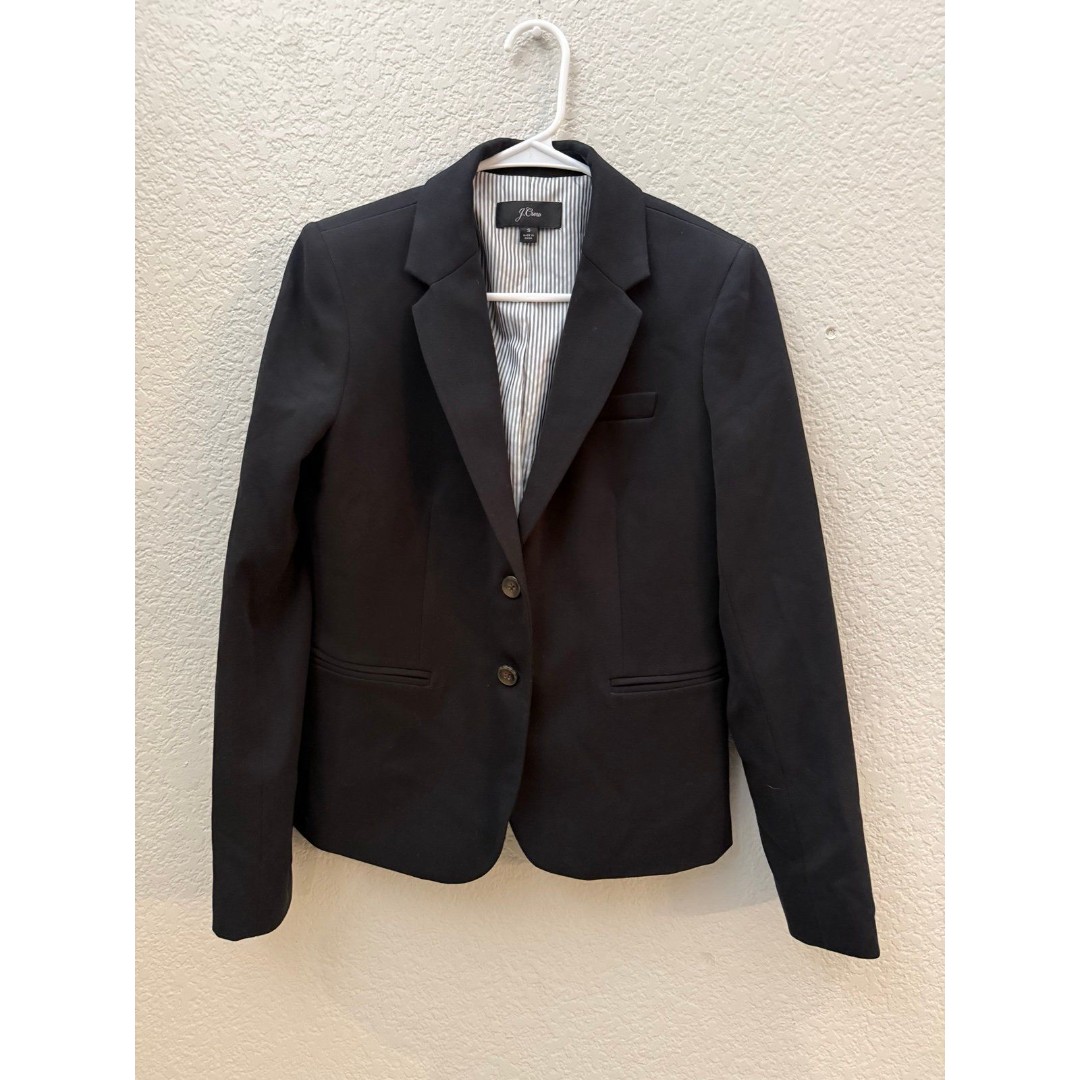 J.Crew Schoolboy Notch Lapel Blazer in Black Size Small