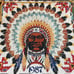 Native American Indian Felt Wall Calendar 1987 Vintage Sparkles Hanging 23 x16