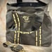 Versace Parfum Medusa Faux Leather Shopping Tote Shoulder Bag Black/Gold Key New