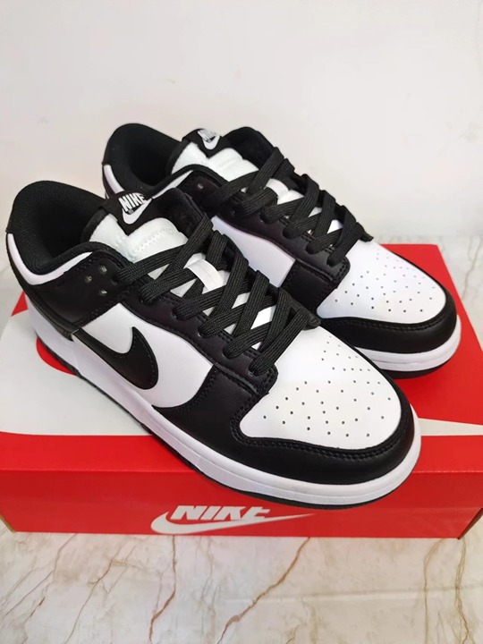 Size 10 Nike Dunk Low Black White
