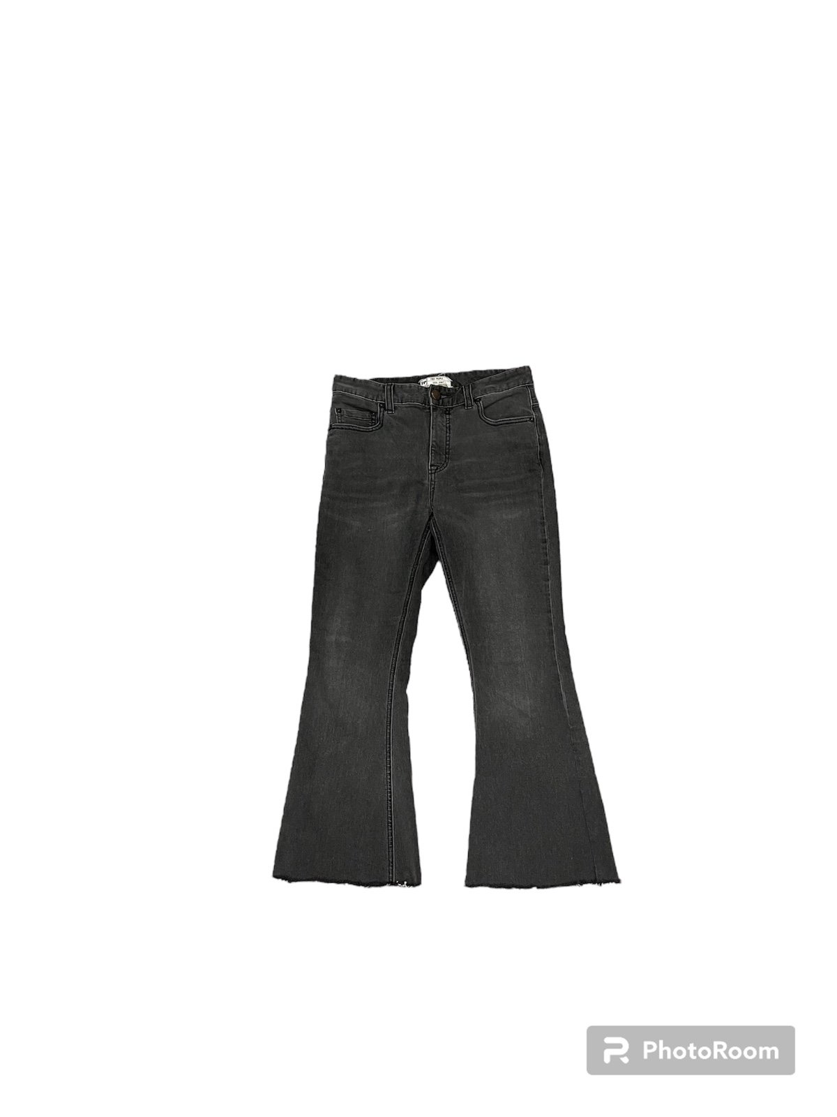 Free People Gray Mid-Rise Cropped Flare Jeans Size 2507 (28W)