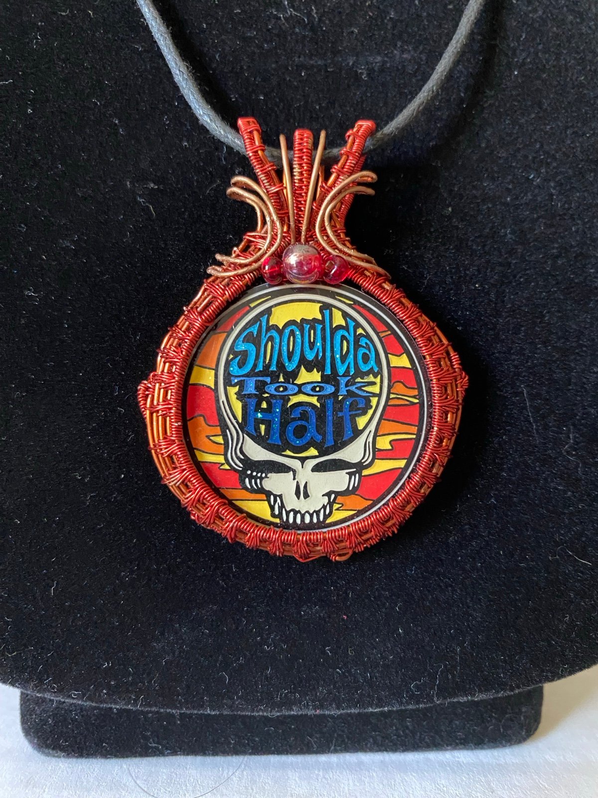 Hand made Grateful Dead wire wrapped pendant