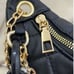 FANNY PACK Designer SAFETY Bumbag PUFF QUILTED Bag Pearls BLACK Faux Leather NEW