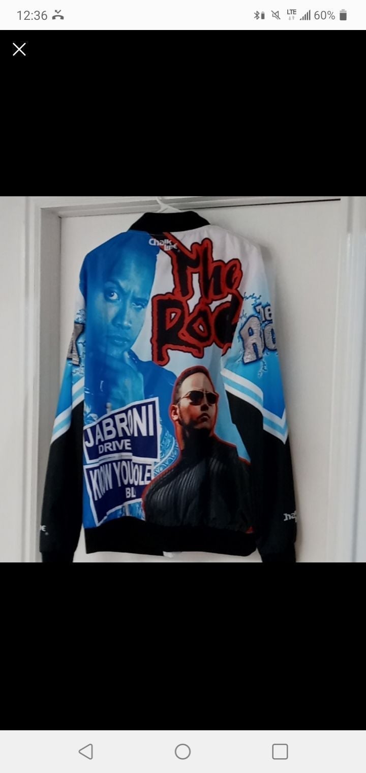 Chalk Line WWE The Rock Fanimation Jacket