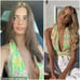 With Jéan Rendezvous Top s small honeysuckle floral halter crop tie open back