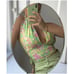 With Jéan Rendezvous Top s small honeysuckle floral halter crop tie open back