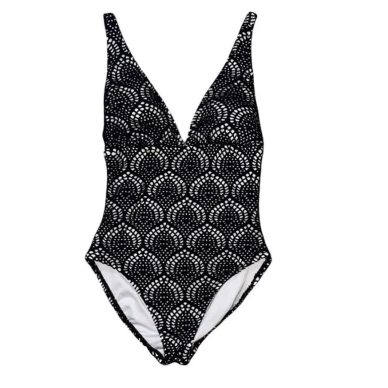 La Blanca Casablanca Crocheted Lace Swim Suit Black Size 6