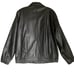 Preston & York Leather Bomber Jacket Men M Black Zip Flight Moto Retro Classic