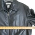 Preston & York Leather Bomber Jacket Men M Black Zip Flight Moto Retro Classic