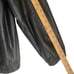 Preston & York Leather Bomber Jacket Men M Black Zip Flight Moto Retro Classic