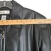 Preston & York Leather Bomber Jacket Men M Black Zip Flight Moto Retro Classic