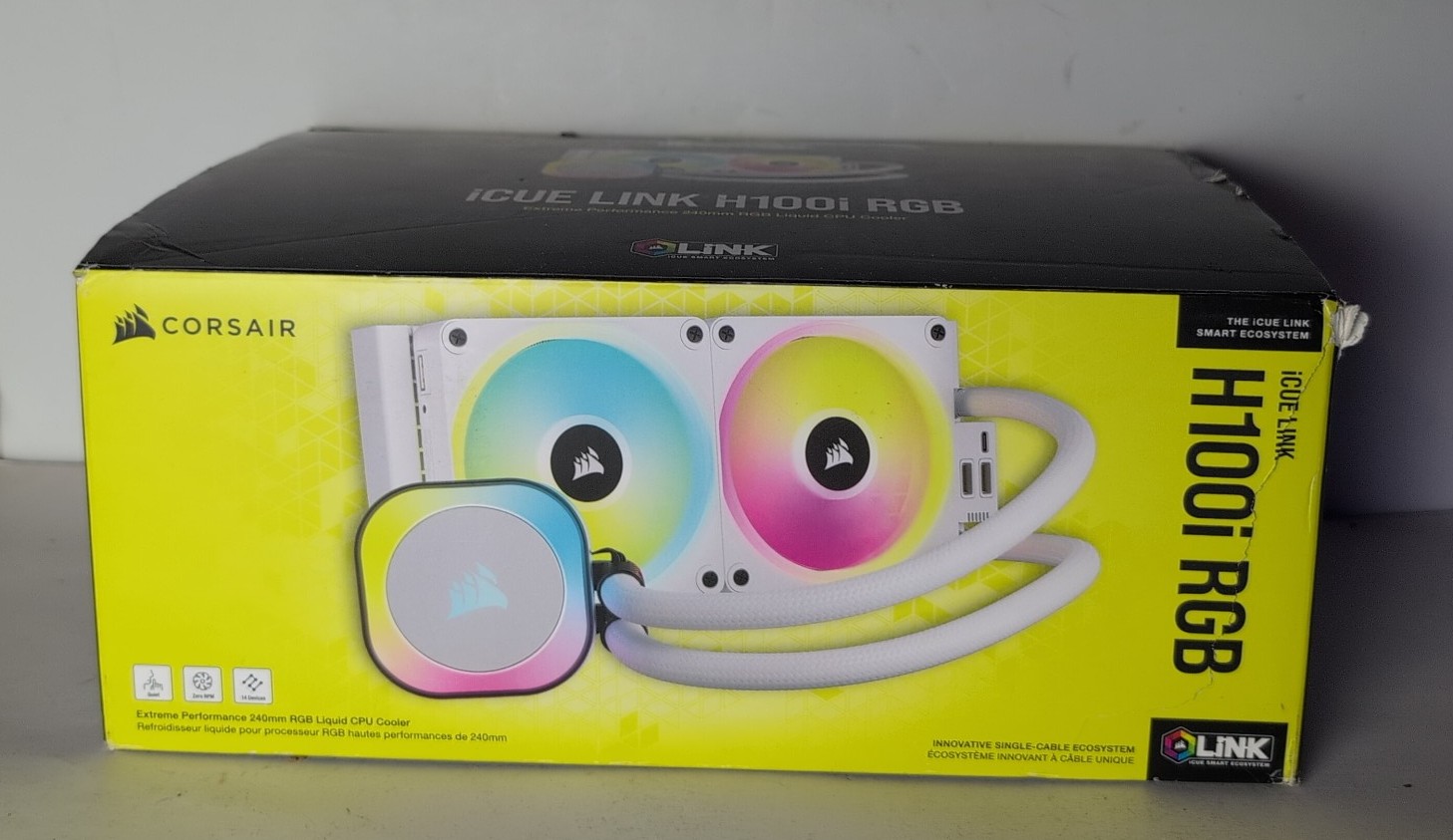 CORSAIR H100i RGB Elite Liquid CPU Cooler - 240mm AIO - AF120 Elite PWM Fans - I