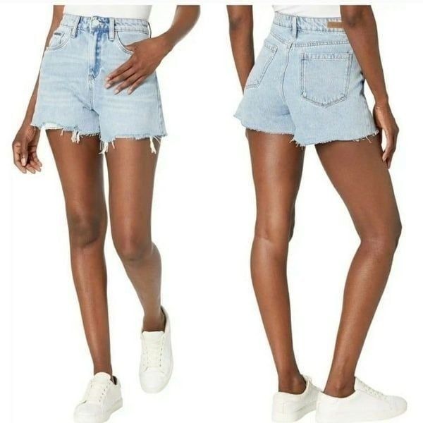 Blank NYC Reeve Sustainable High-Rise Ribcage Shorts sz 29