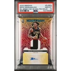 Brice Sensabaugh 2023 Obsidian RC Auto Patch Molten Mojo SP /10 PSA 10 (Pop 1)