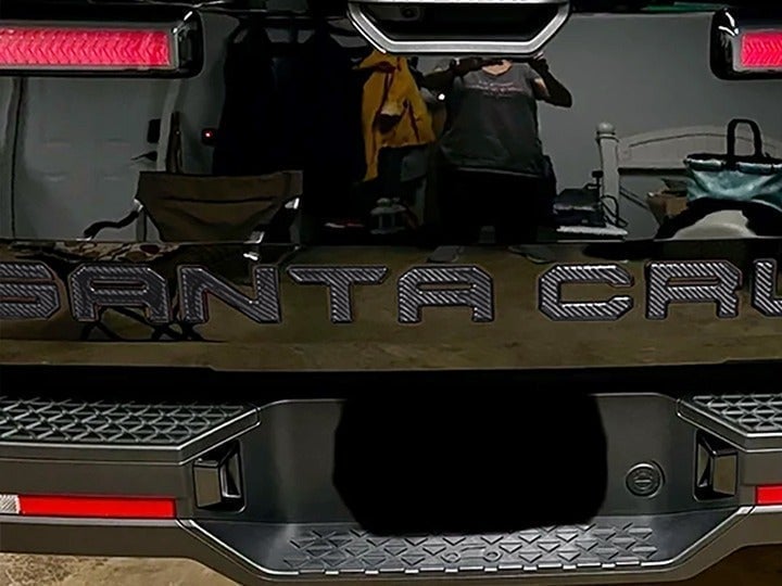 Carbon Fiber Rear Tailgate Letter Insert 9PC FOR 2022-2025 Hyundai Santa Cruz