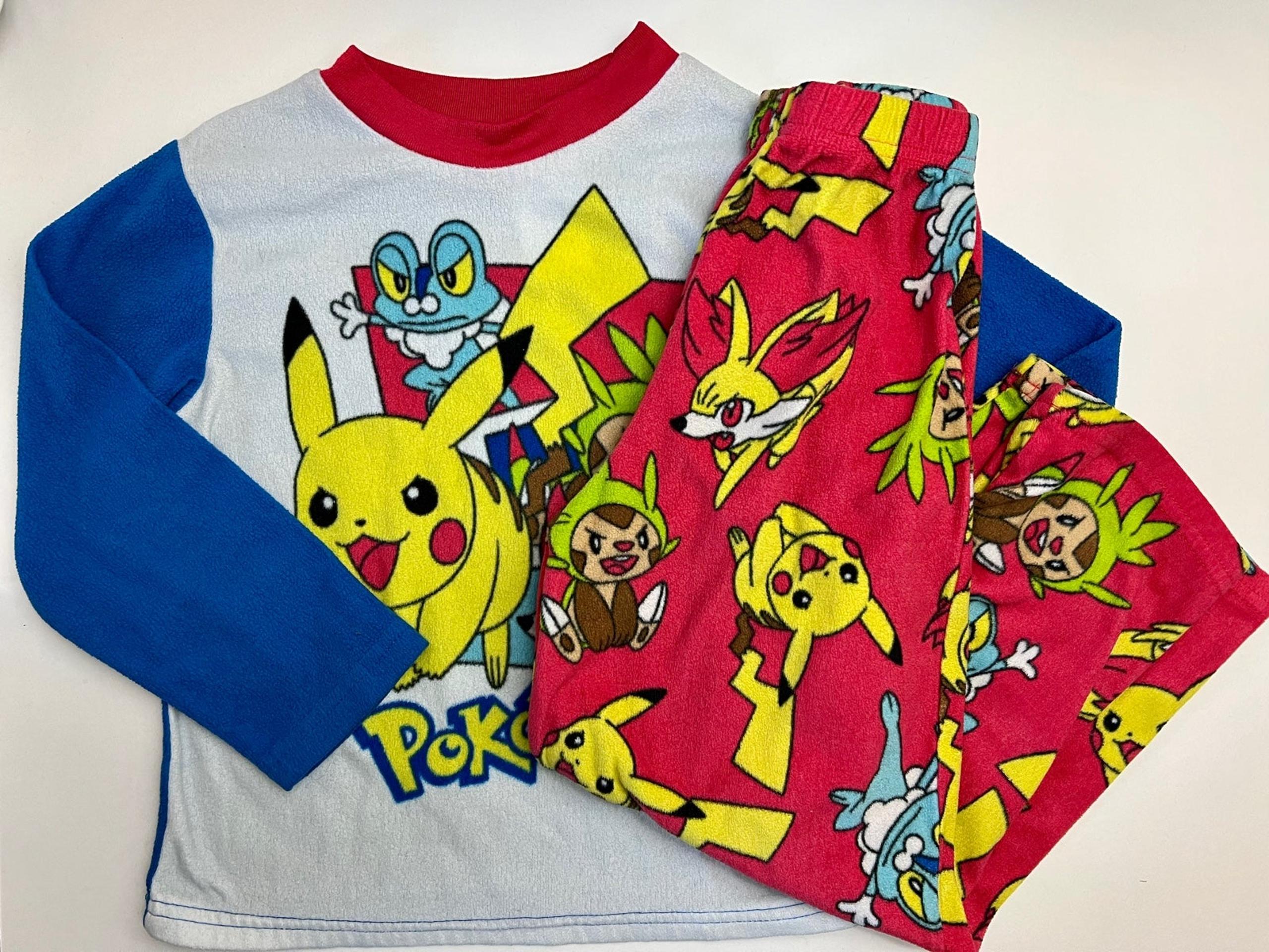 Boys / Kids Pokémon Fleece Pajama PJs Set size 6