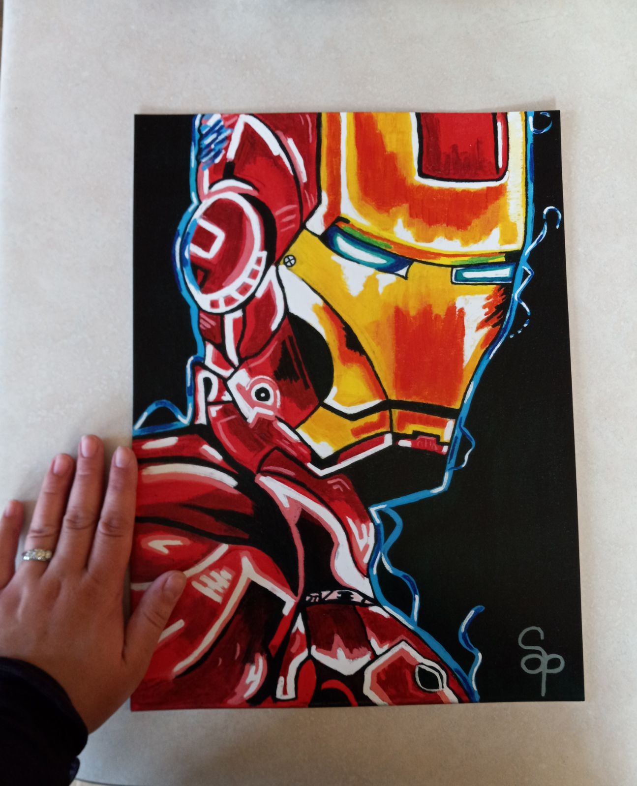 Original Iron Man painting (print) 12 an