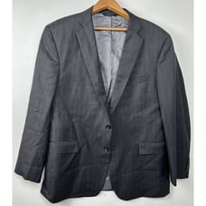Brooks Brothers 1818 Regent Gray Stripe Saxxon 100% Wool Blazer Size 44R
