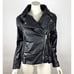 H&M Coated Biker Jacket Women XS NWT Faux leather Moto Full Zip Lined Pockets