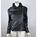 H&M Coated Biker Jacket Women XS NWT Faux leather Moto Full Zip Lined Pockets