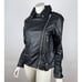 H&M Coated Biker Jacket Women XS NWT Faux leather Moto Full Zip Lined Pockets