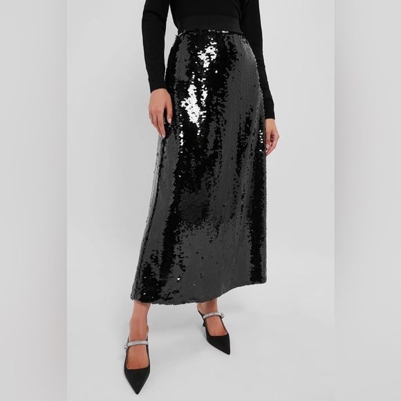 Tuckernuck Black Sparkle Kristin Skirt Size XS