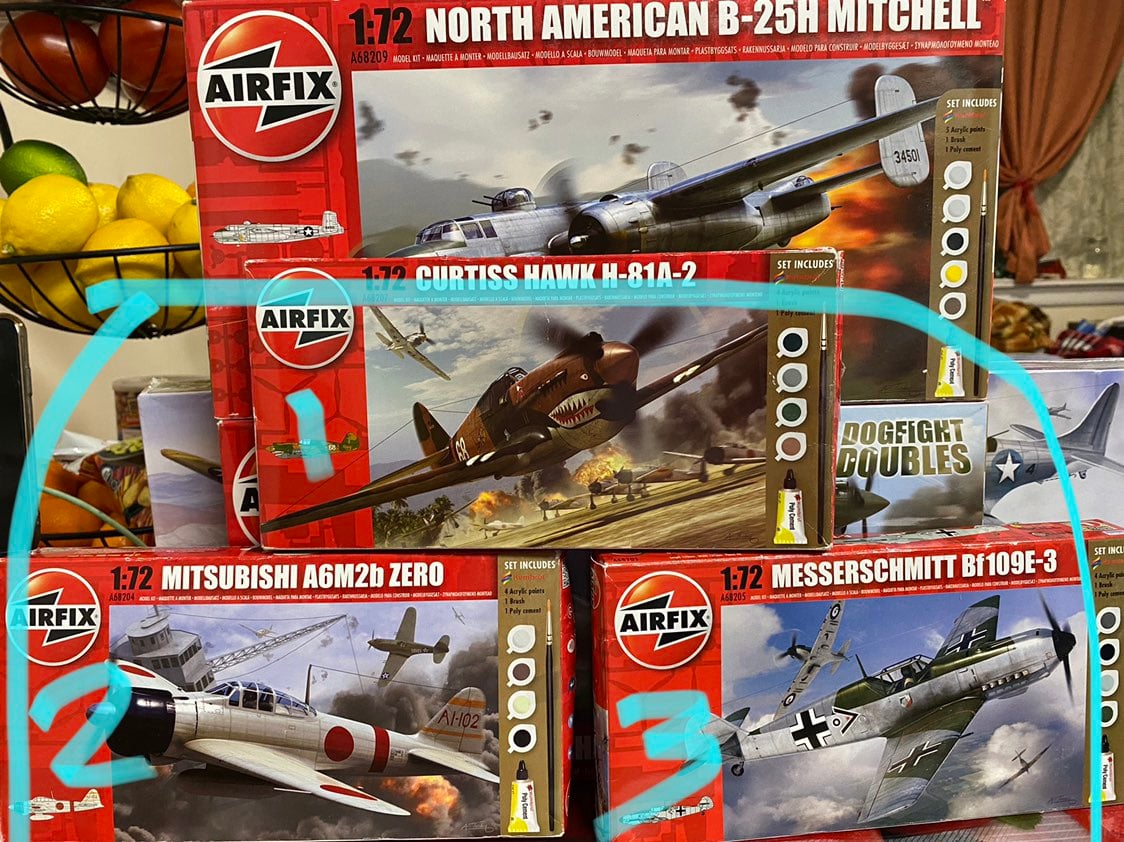 Airfix aircraft model kit bundle