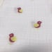 Aden + Anais red yellow bird muslin swaddle baby blanket 100% cotton pink RARE