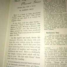 Share my pleasant stones hardback book used oop religion