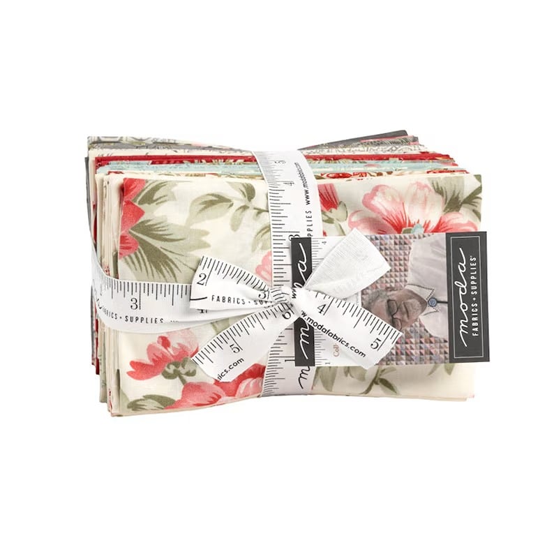 Moda COLLECTIONS ETCHINGS 34 Quilt Fabric Fat Eighth Bundle 44330F8 - by Howard