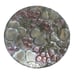 Glass Rainbow Colored Decorative Platter, 13 Inch