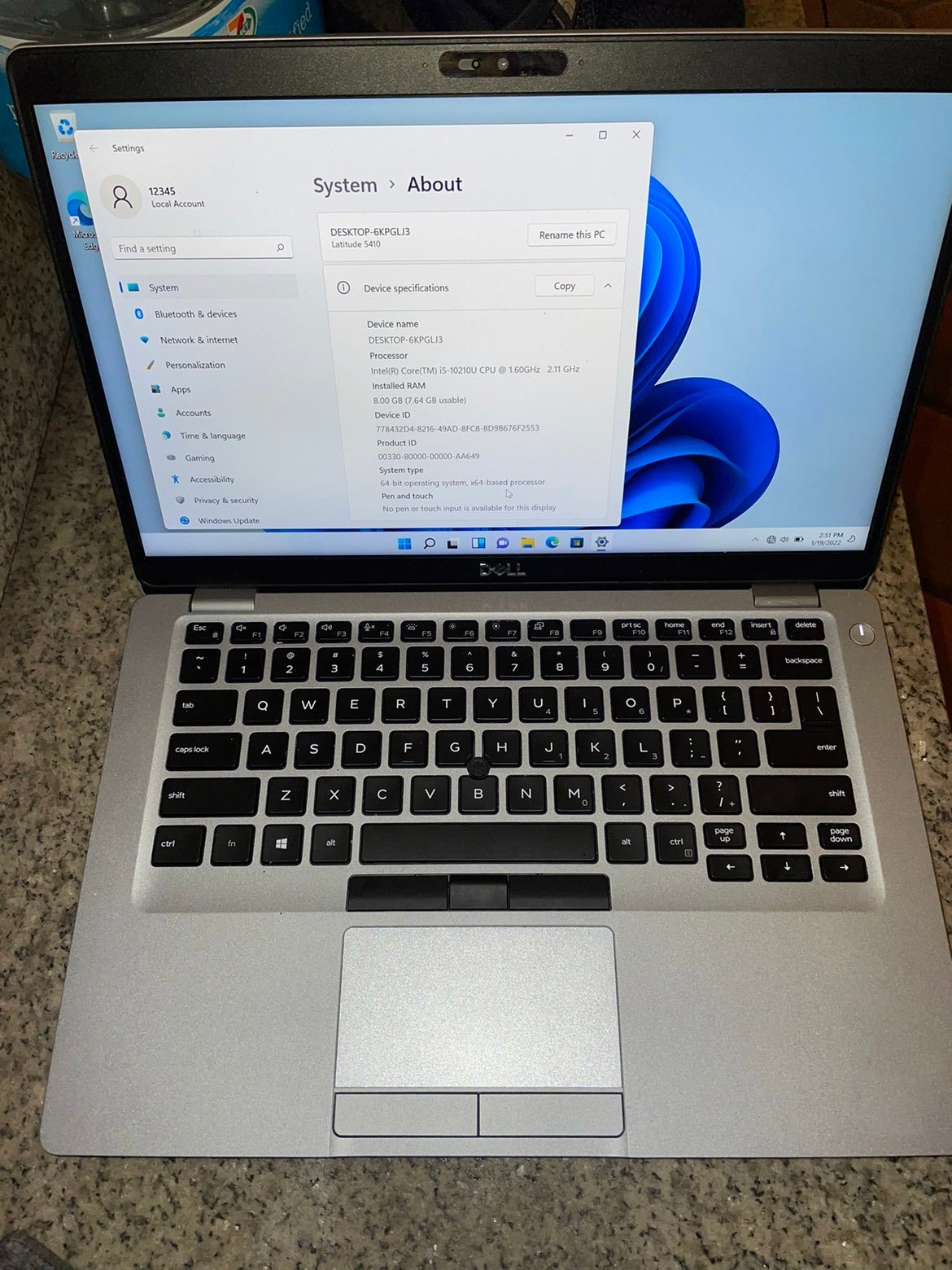 Dell latitude 5410